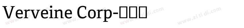 Verveine Corp字体转换